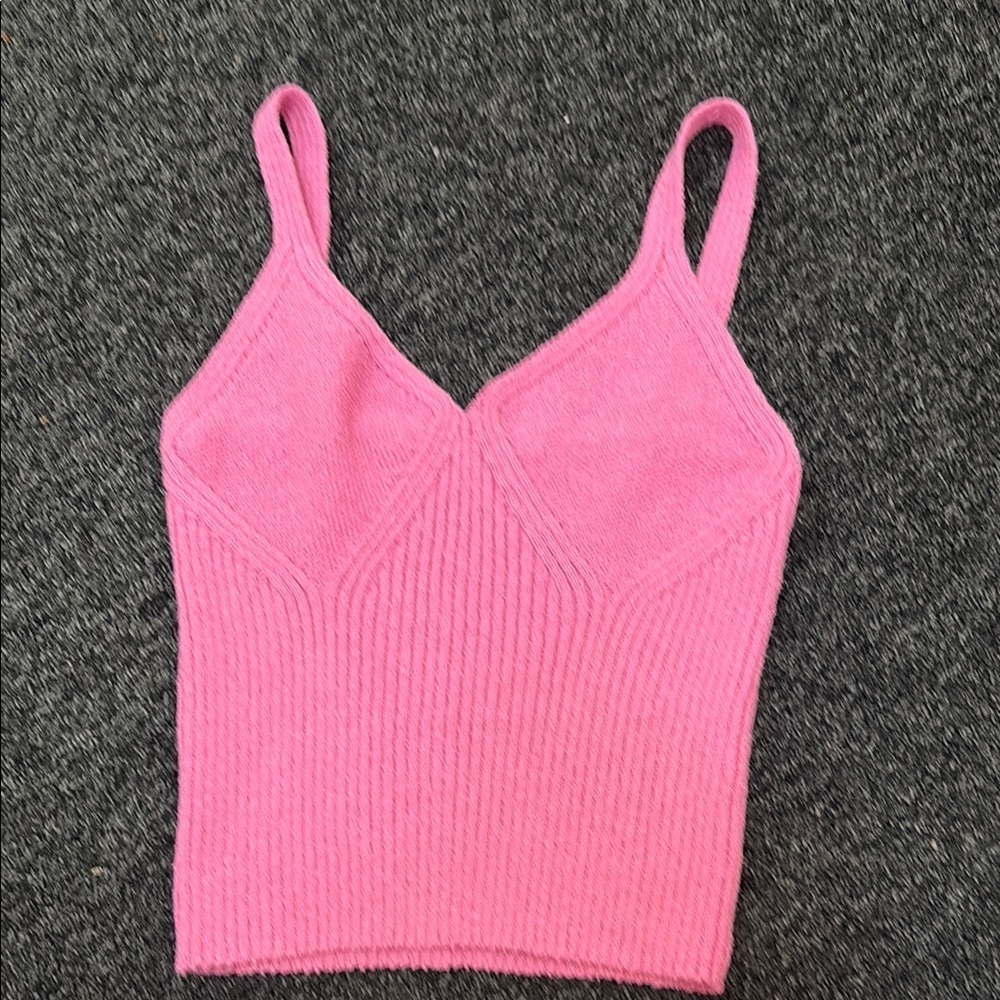 Promesa Pink Ribbed Top